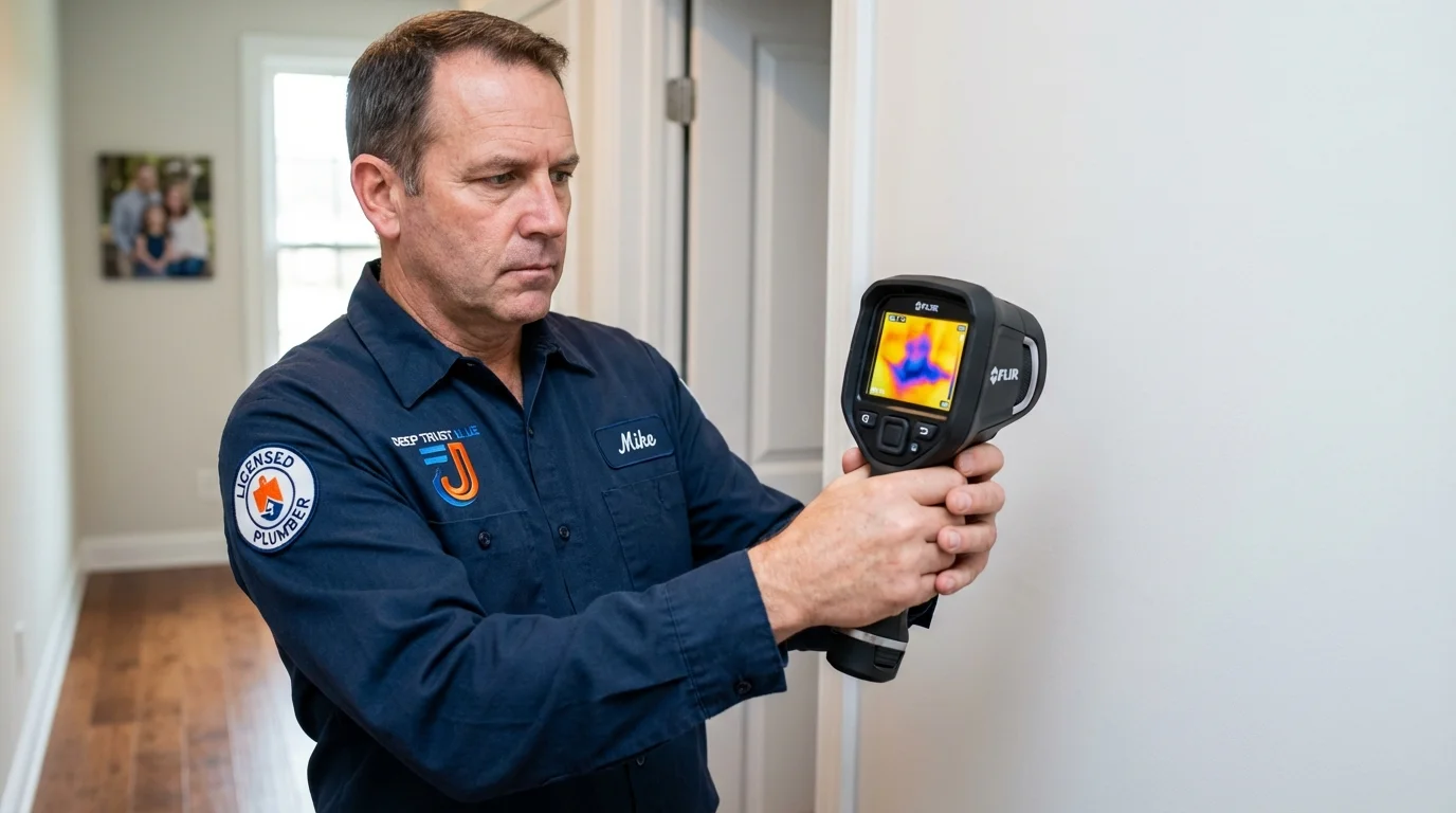 Thermal imaging leak detection by Johns Plumbing LLC in Linden